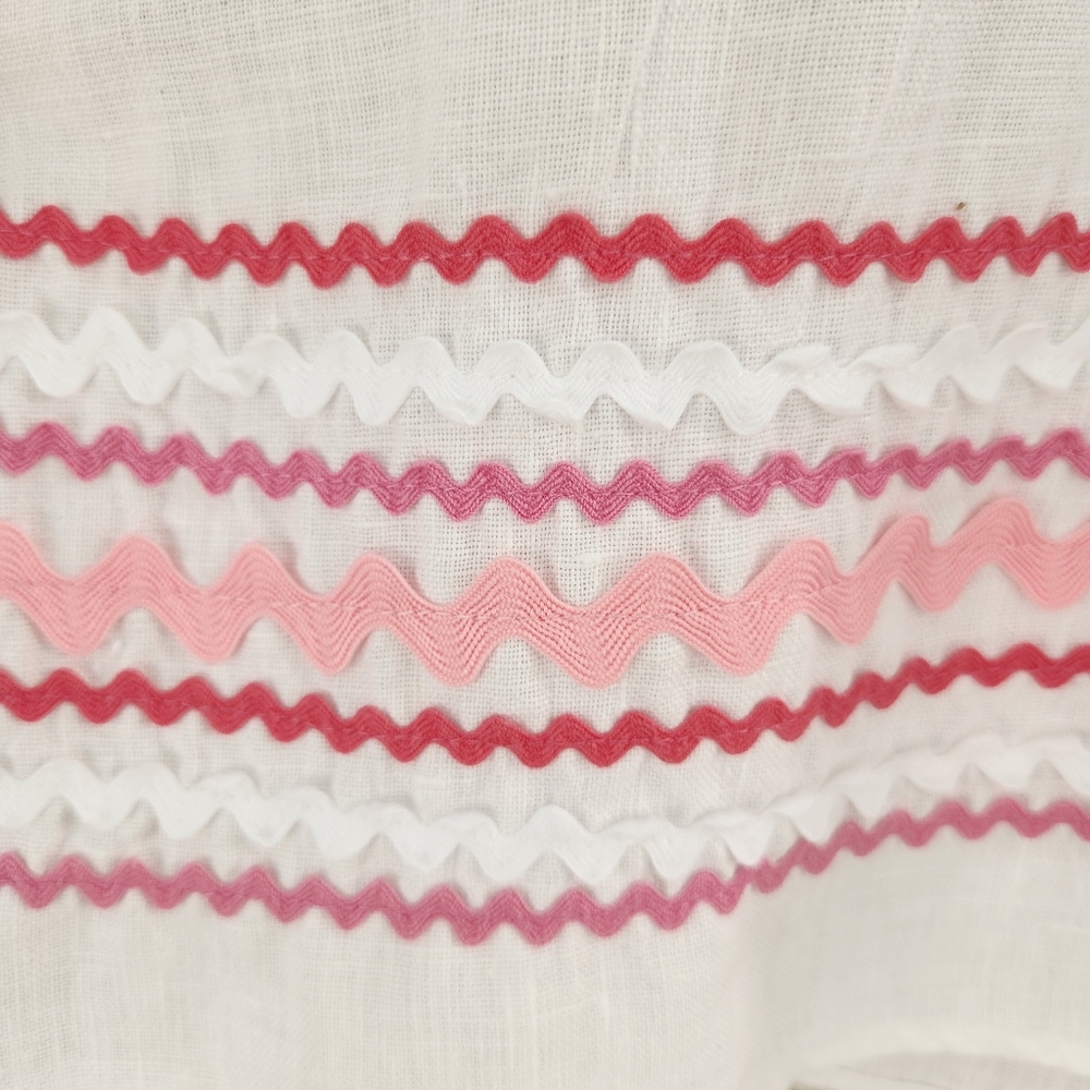 Lisa Marie Fernandez Linen Ric Rac Mini Dress - Picture 4 of 8
